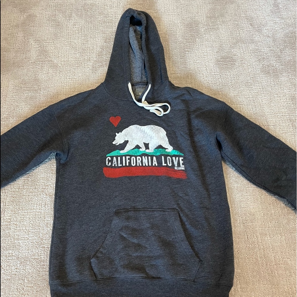 Billabong sweatshirt, dark gray, size small